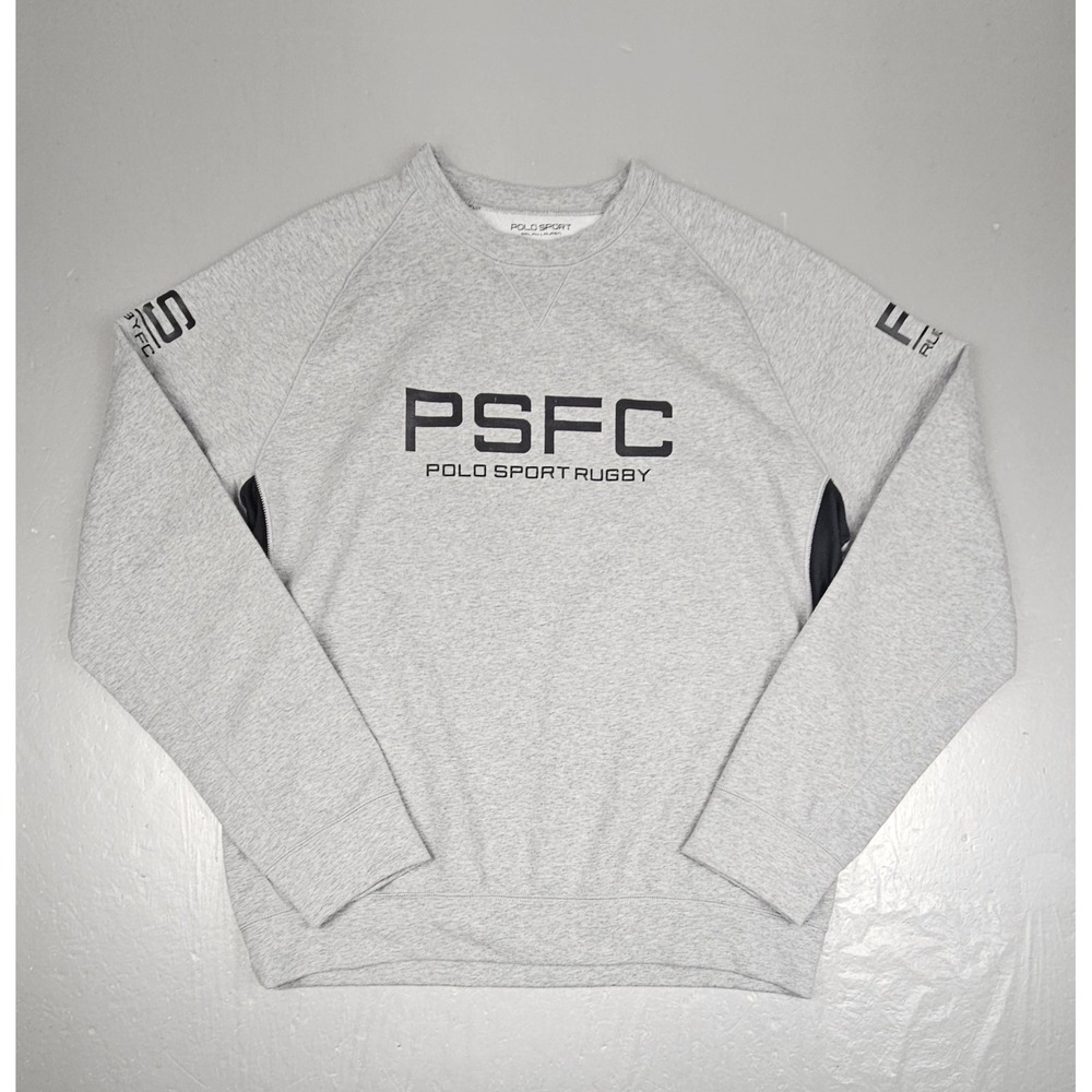 Ralph Lauren Polo Sport Rugby Sweatshirt Mens XL Gray Casual Preppy Crewneck